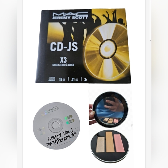 Mac X Jeremy Scott Acoustica Cheek Palette X3 Blush Highlighter Bronzer NEW - Picture 1 of 6